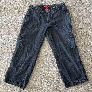 Merona Charcoal Cargo Denim size 2/4 ✨💫